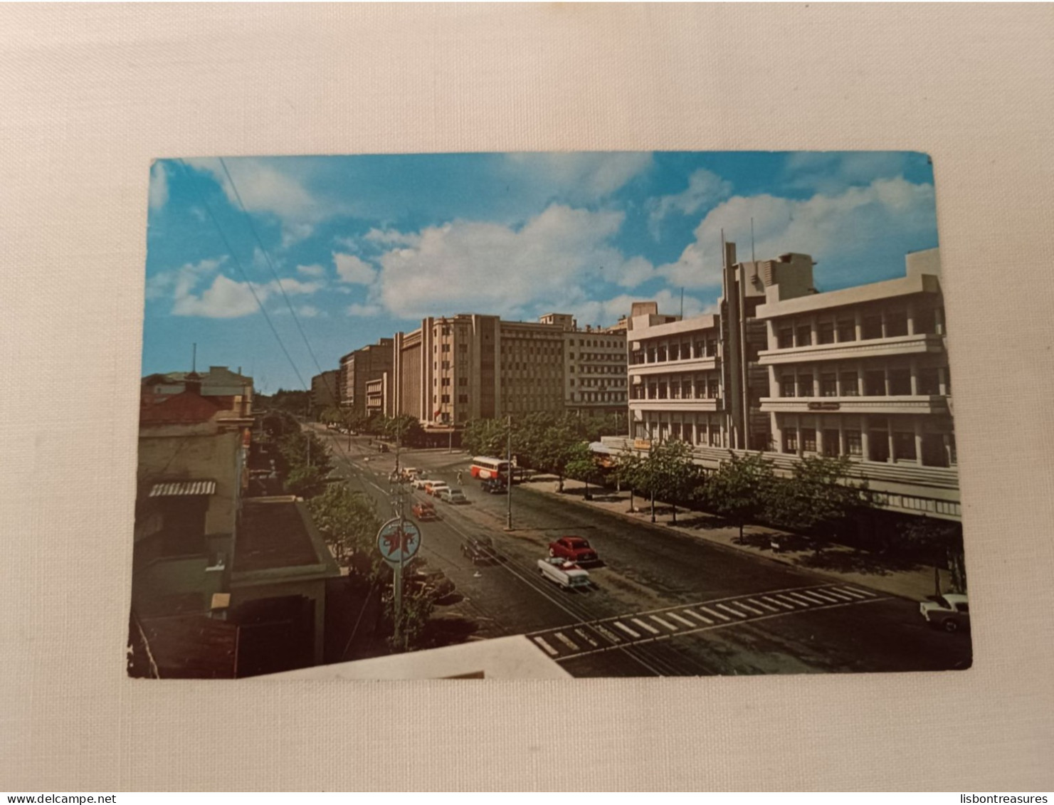 ANTIQUE POSTCARD MOZAMBIQUE LOURENÇO MARQUES MAPUTO - VISTA DA CIDADE BAIXA AV DA REPUBLICA USED - Mozambique