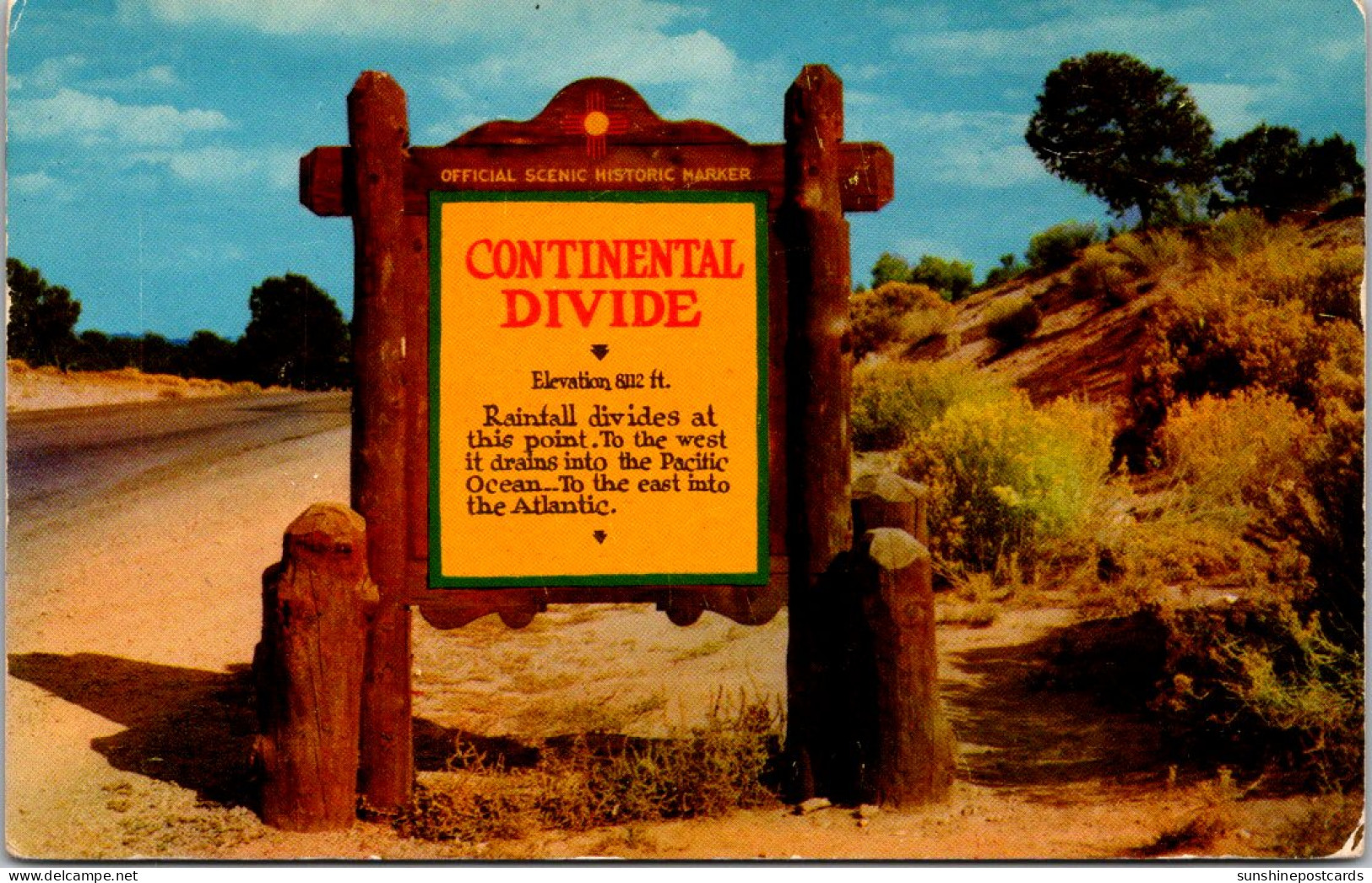 Colorado Rocky Mountains Continental Divide Official Scenic Historic Marker - Rocky Mountains