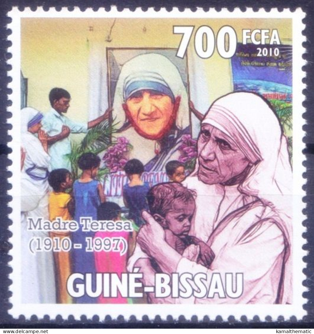 Guinea Bissau 2010 MNH, Homage To Mother Teresa Nobel Peace Winner - Mutter Teresa