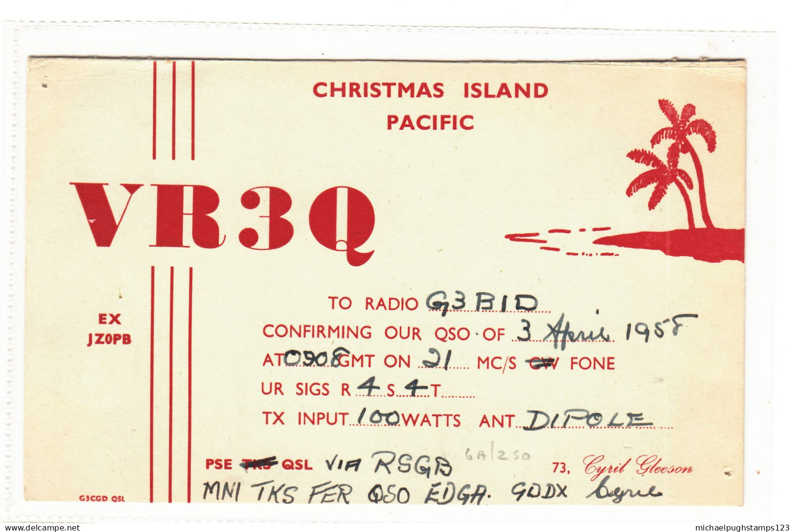 Christmas Islands / Radio Cards - Christmas Island