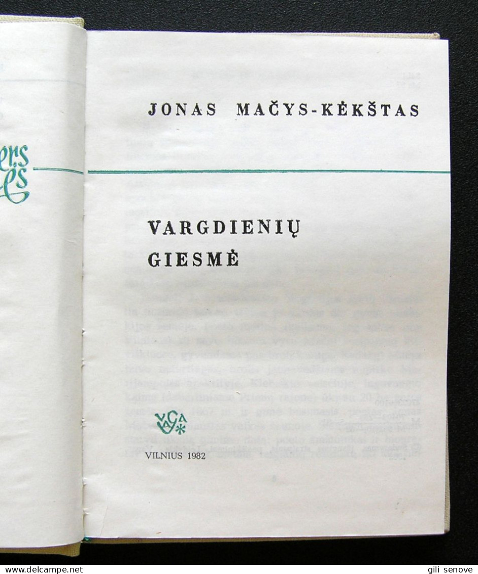 Lithuanian Book / Vargdienių Giesmės 1982 - Novelas