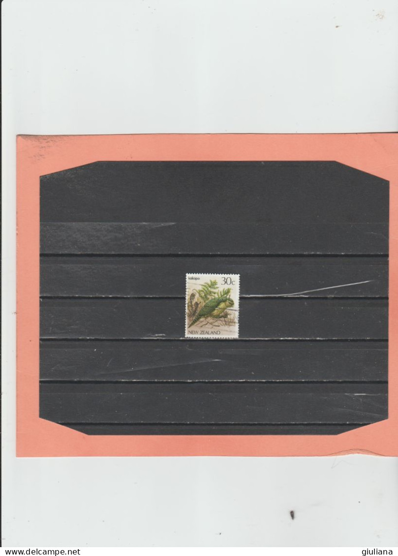 N. Zelanda 1986 - "Serie Courante. Oiseaux (II). Multicolores." - 30c Used Strigops Habroptilus - Used Stamps