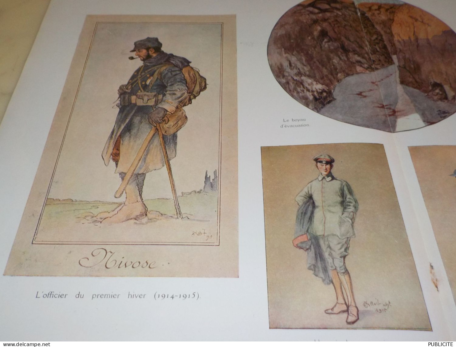 GRAVURE DE JEAN DROIT TYPE DE SOLDAT  1916 - 1914-18