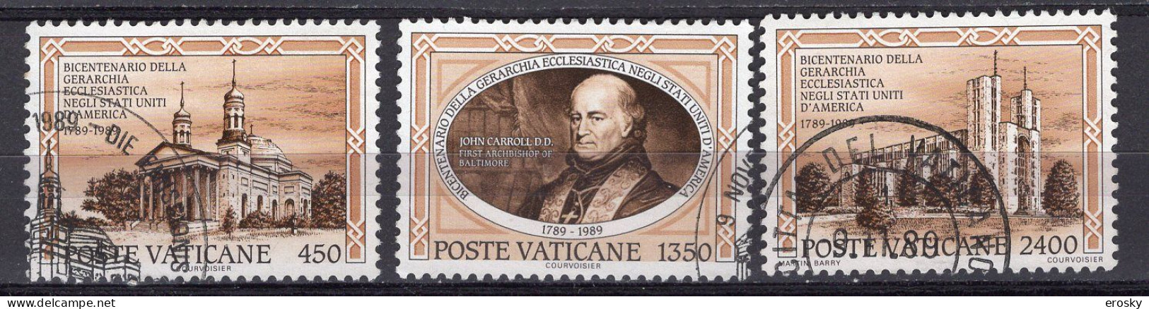 Z2016 - VATICANO SASSONE N°873/75 - VATICAN Yv N°864/66 - Gebruikt