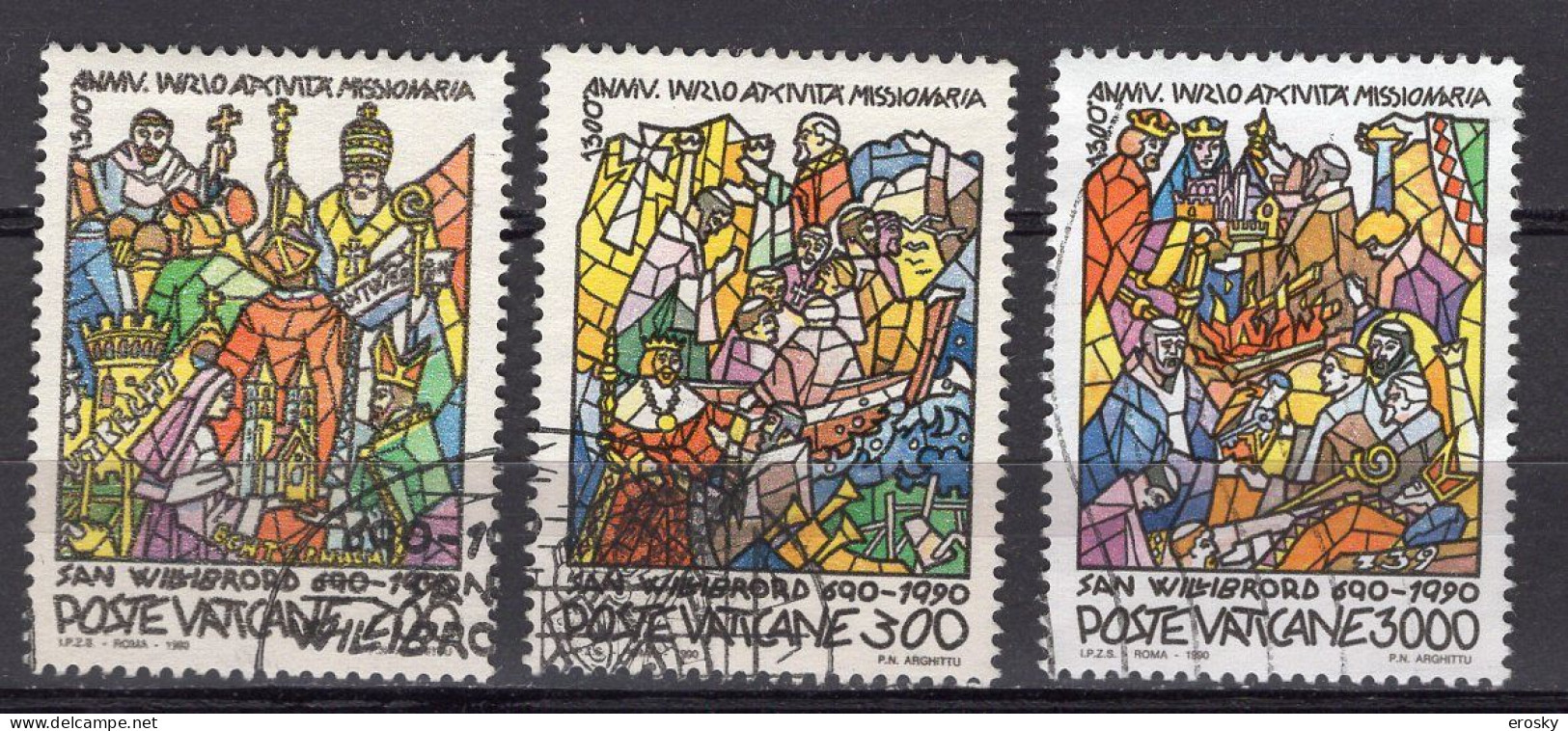 Z2019 - VATICANO SASSONE N°879/81 - VATICAN Yv N°875/77 - Used Stamps