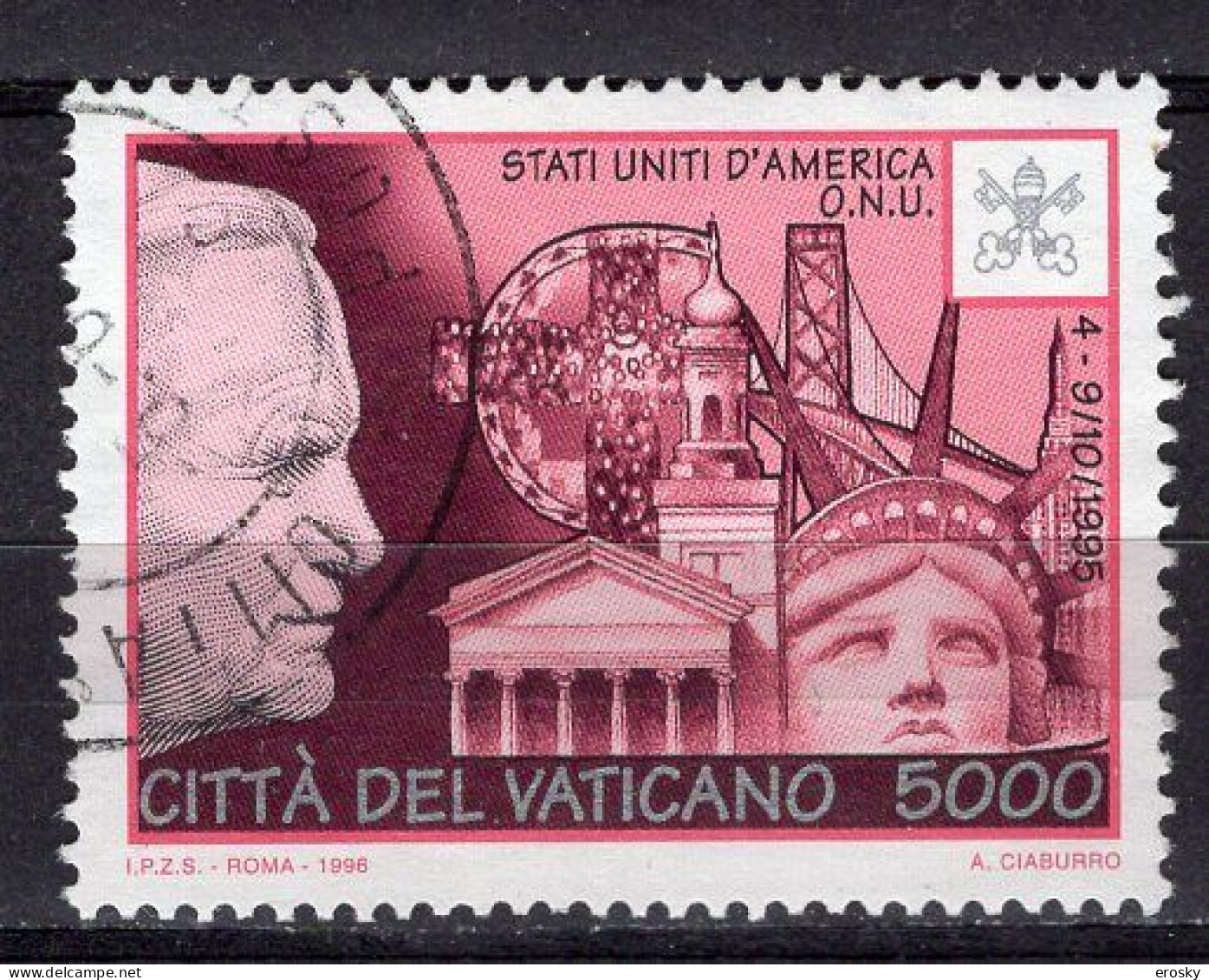 Z2102 - VATICANO SASSONE N°1064 - VATICAN Yv N°1057 - Oblitérés