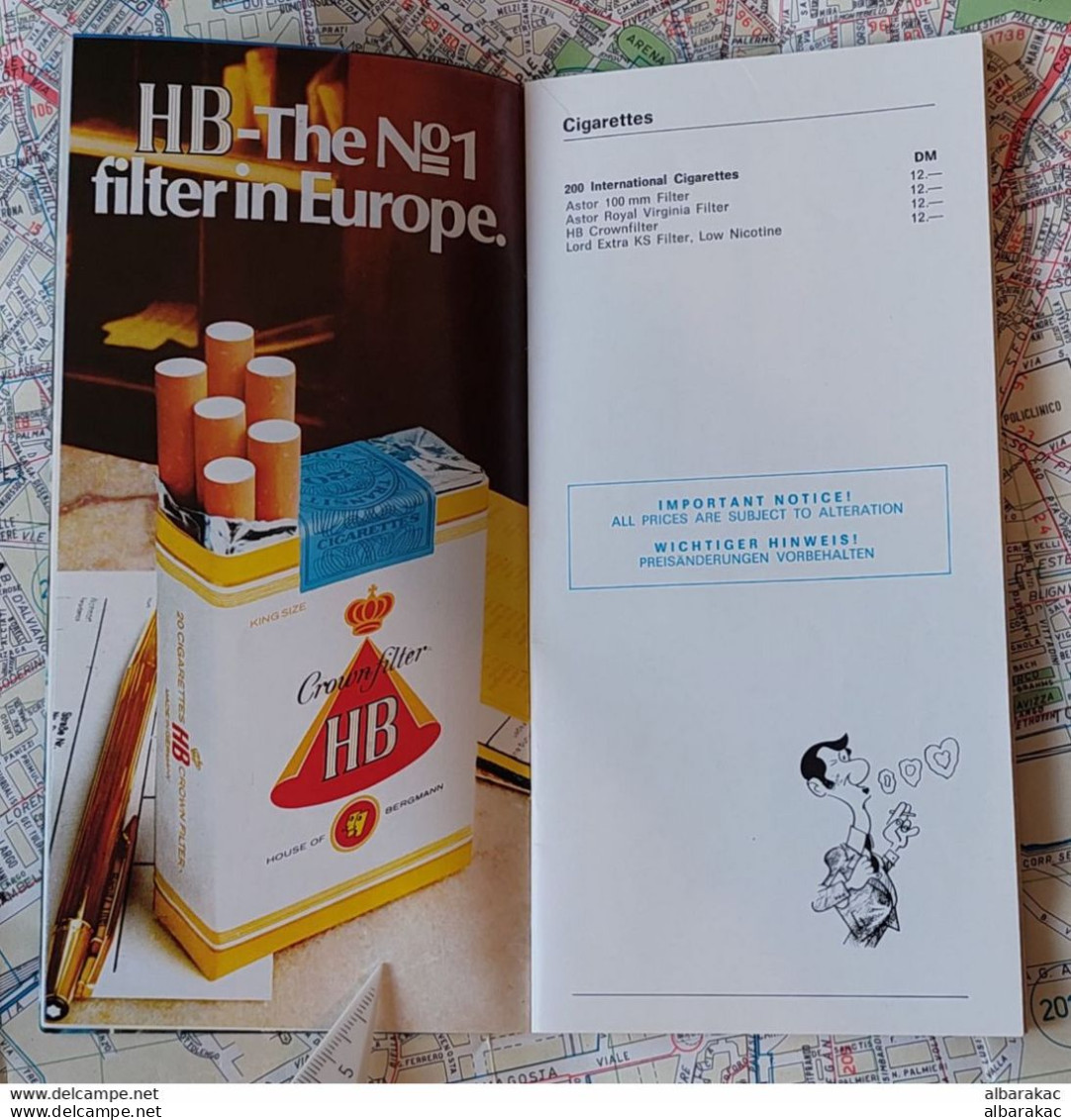 Slovenia - Inex Adria Airways - Price List Duty Free 1978 /79 Sales And Bar Service , Advertising - Werbung