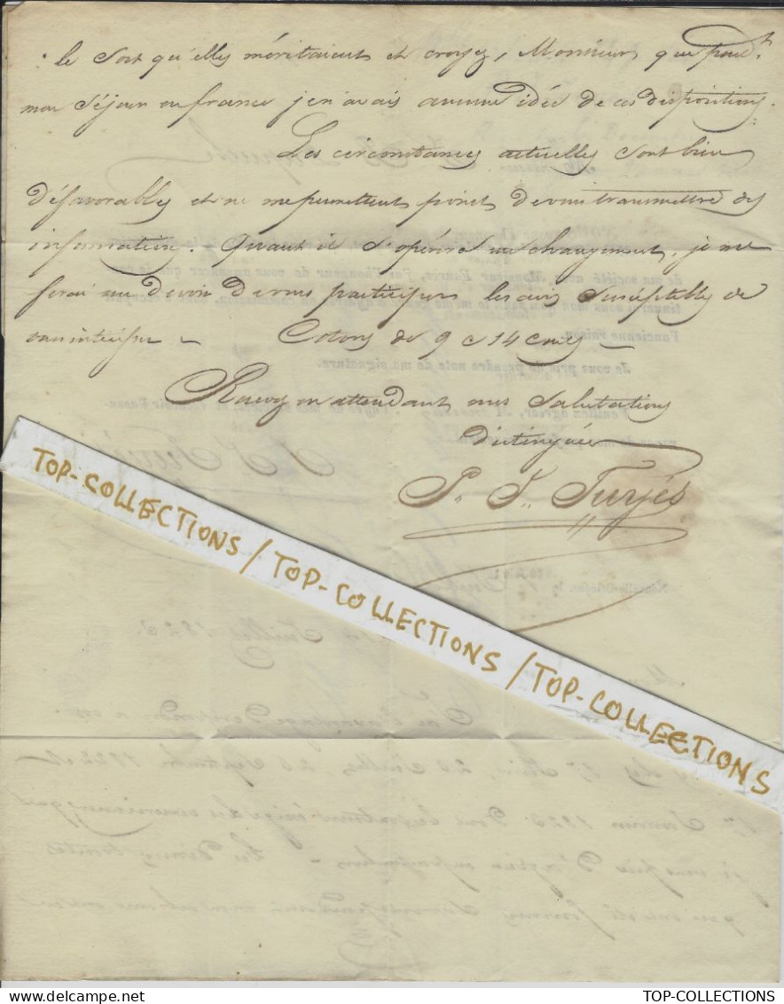 1823 Nouvelle Orléans Etats Unis Amérique M.P. « COLONIES PAR BORDEAUX » Tuyés Pour Dupuch Négociant Armateur à Bordeaux - 1800 – 1899