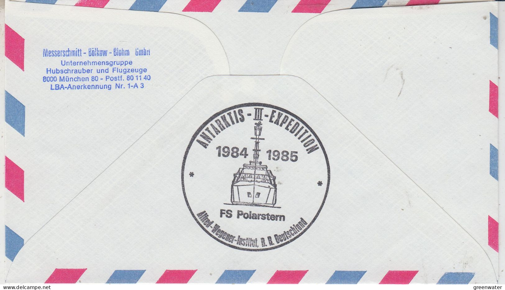 Germany  Heli Flight From Polarstern To Neumayer 23.2.1985 (ET202D) - Vols Polaires