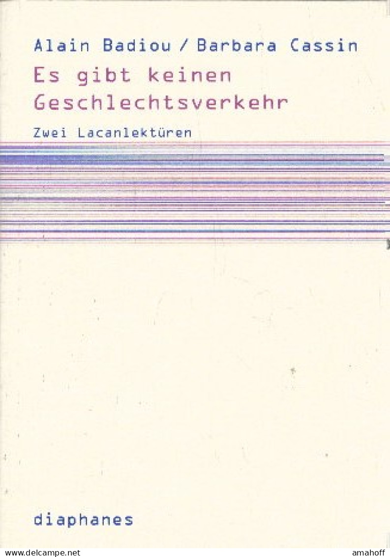 Es Gibt Keinen Geschlechtsverkehr: Zwei Lacanlektüren (Subjektile) - Psicología