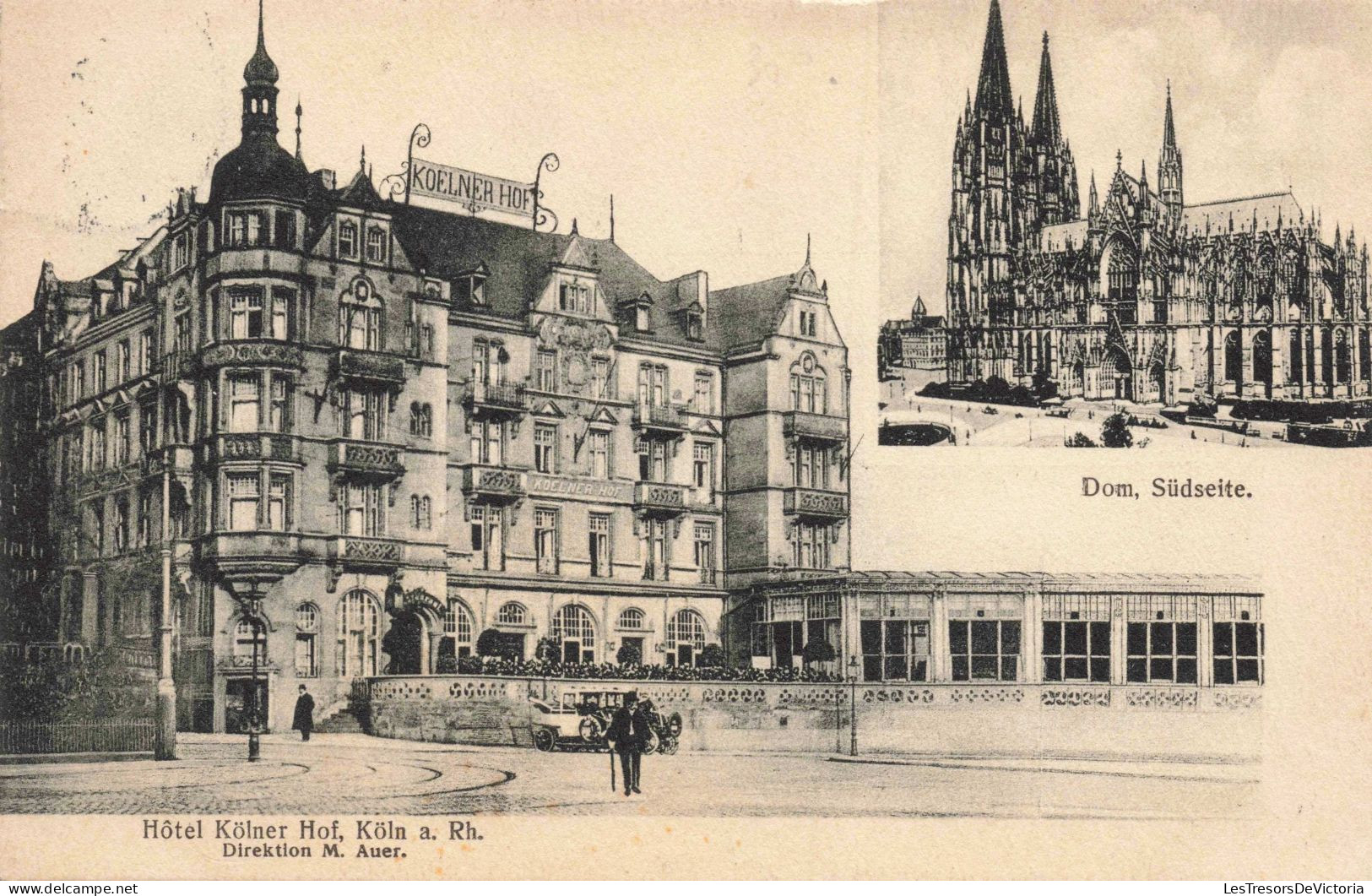 ALLEMAGNE - Hôtel Kölner Hof - Köln A. Rh.- Dom Südseite - Carte Postale Ancienne - Autres & Non Classés