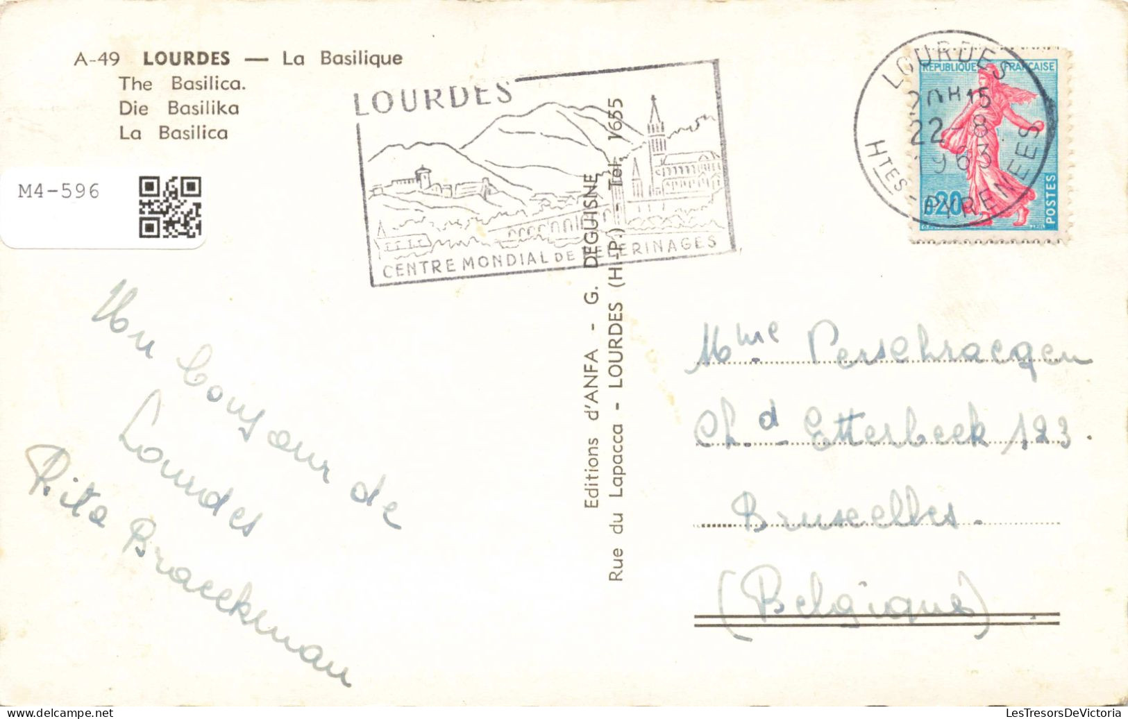 FRANCE - Lourdes - La Basilique - Colorisé - Carte Postale Ancienne - Cauterets