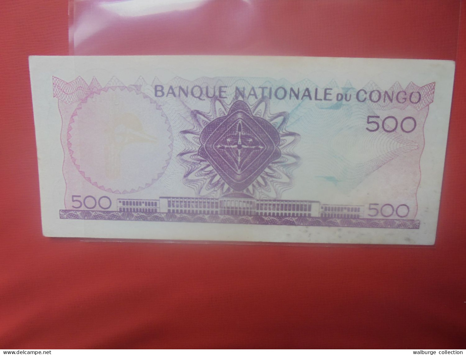 EX-CONGO BELGE 500 FRANCS 1-1-62 FAUX D'époque Fabriqué Par Les Moulélés Pour Déstabiliser Le Pouvoir !!! (B.30) - République Démocratique Du Congo & Zaïre