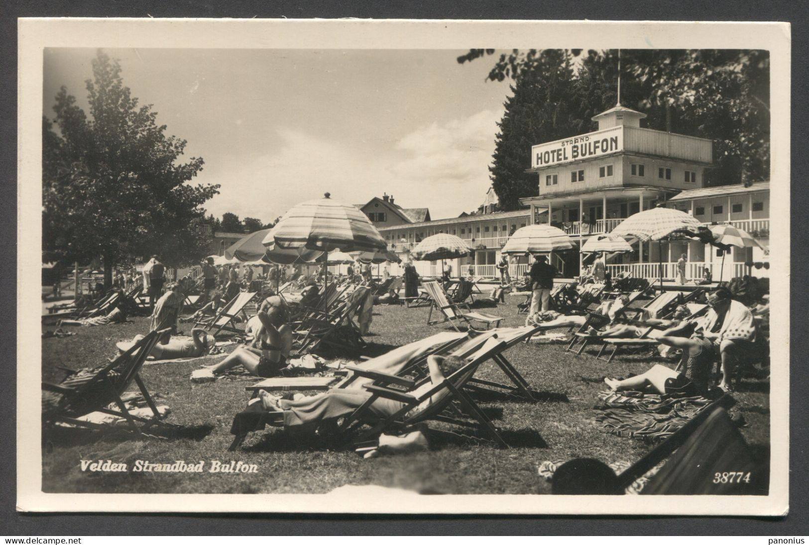 VELDEN AUSTRIA, HOTEL BULFON STRAND, Year 1942 - Velden