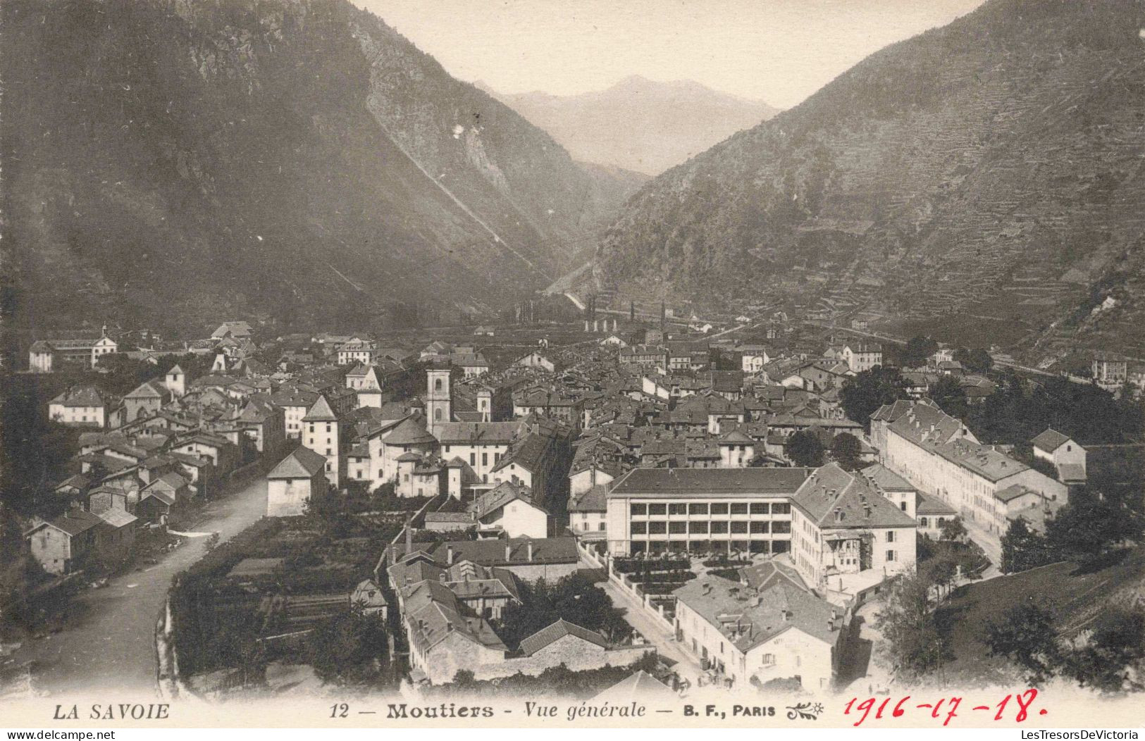 FRANCE - Moutiers - Vue Générale - BF Paris  - Carte Postale Ancienne - Moutiers