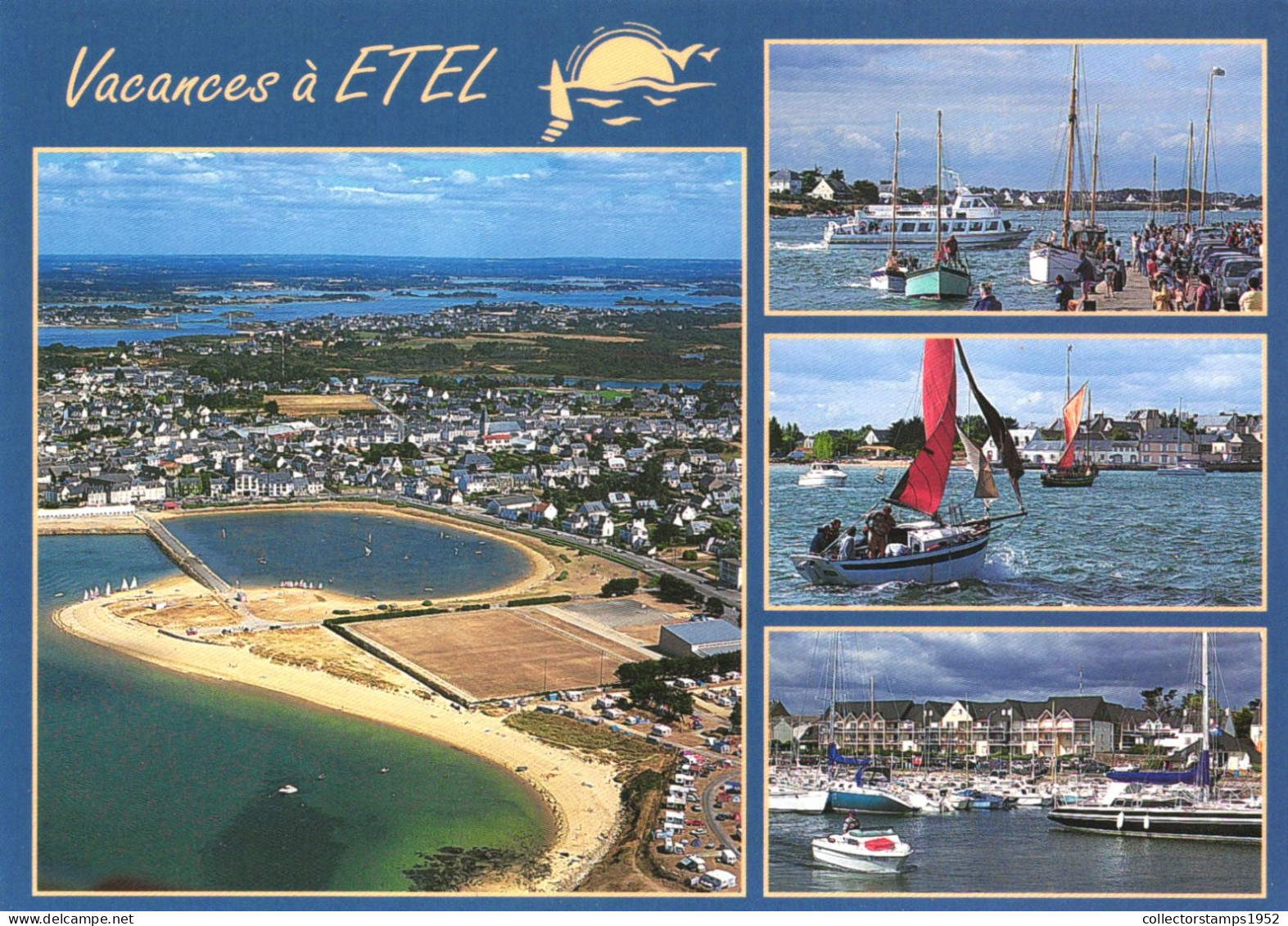 ETEL, MORBIHAN, FISHING PORT, BEACH, SEA, BOATS, FRANCE - Etel