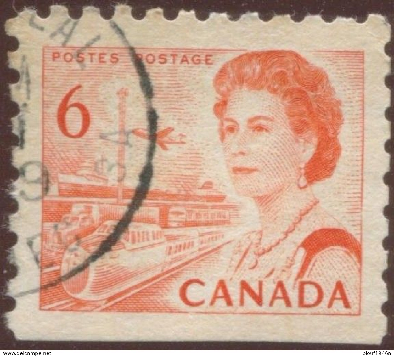 Pays :  84,1 (Canada : Dominion)  Yvert Et Tellier N° :   382 F-3 (o) Du Carnet / Michel 429-Exu - Einzelmarken