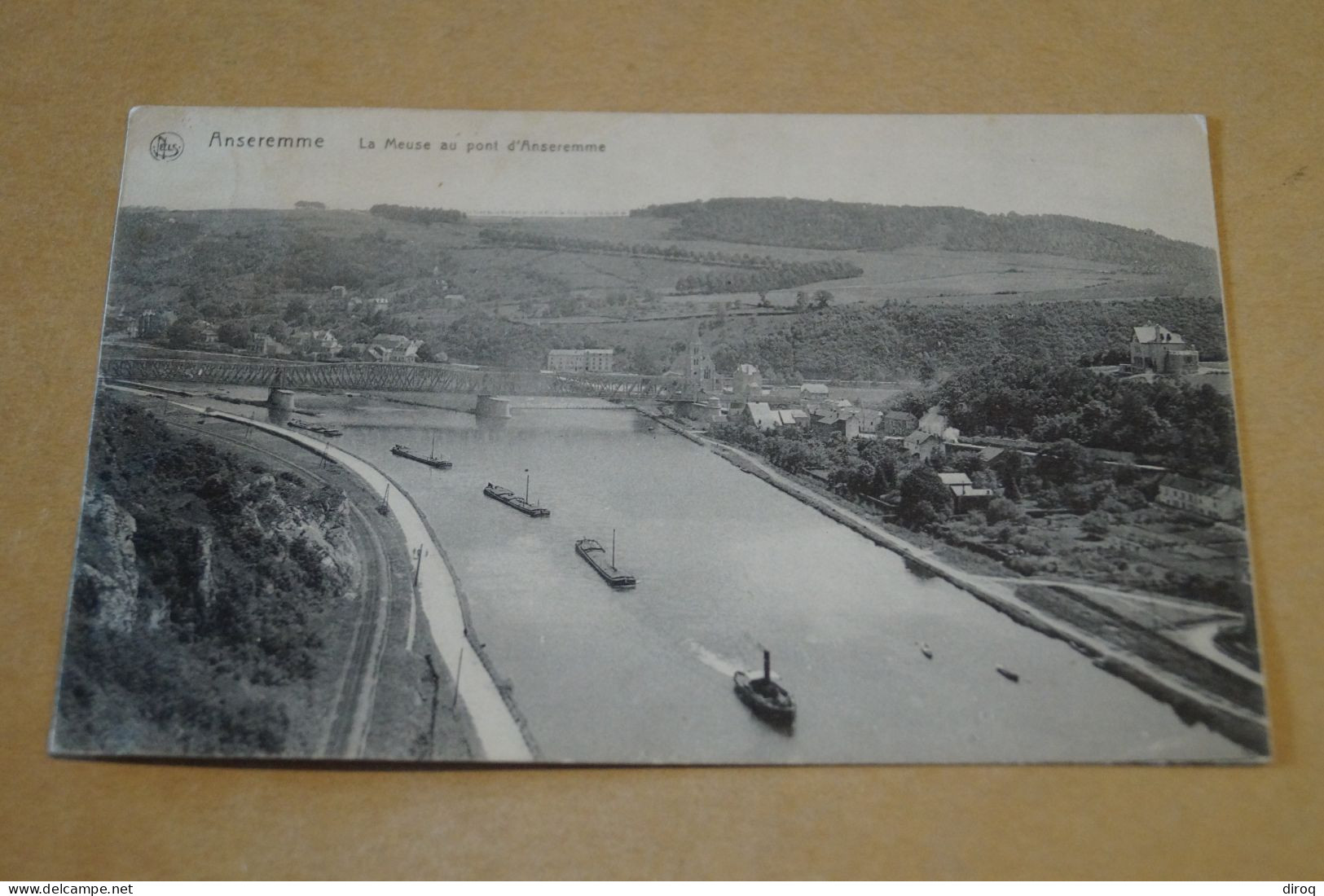 Superbe Ancienne Carte De Anseremme,la Meuse Au Pont - Dinant