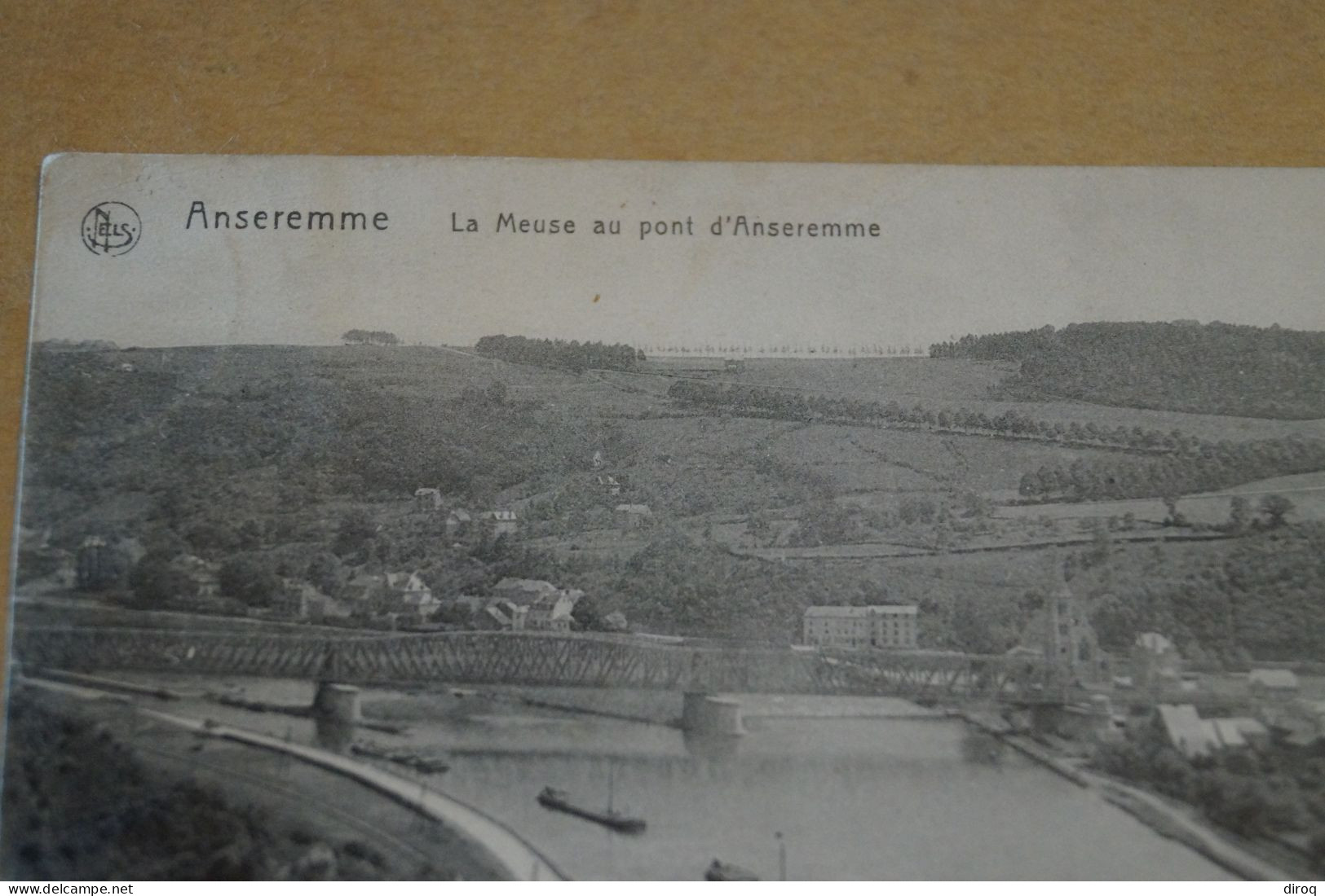 Superbe Ancienne Carte De Anseremme,la Meuse Au Pont - Dinant