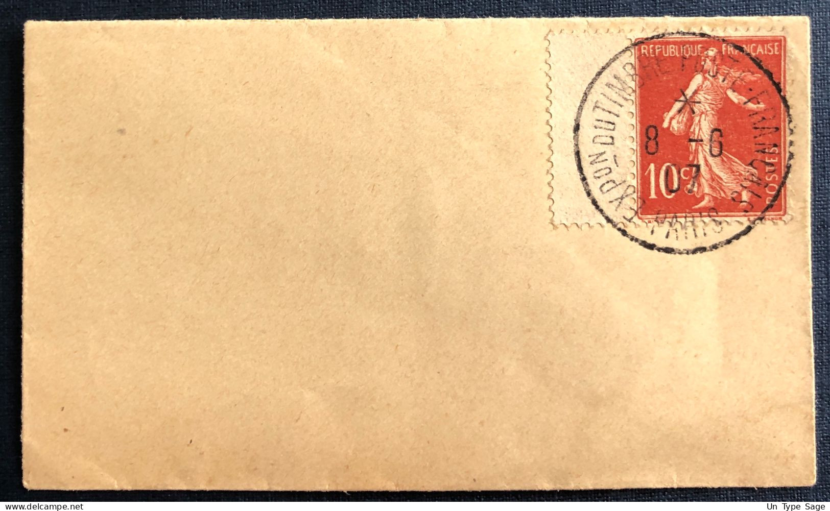 France TAD EXPon TIMBRE-POSTE FRANCAIS PARIS 8.6.1907 Sur Enveloppe - (B470) - Commemorative Postmarks