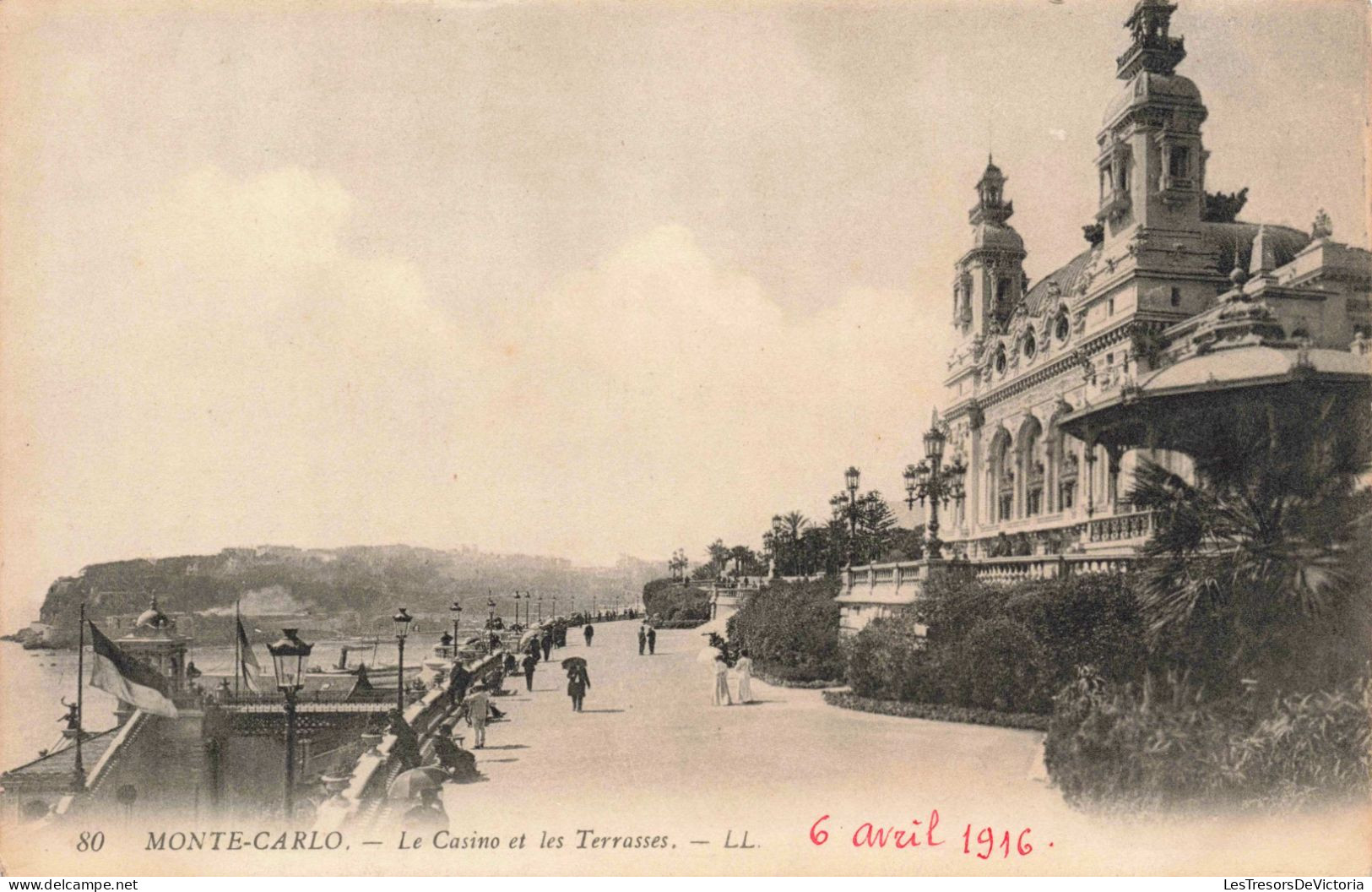 MONACO - Monte Carlo - Le Casino Et Les Terrasses - Carte Postale Ancienne - Monte-Carlo
