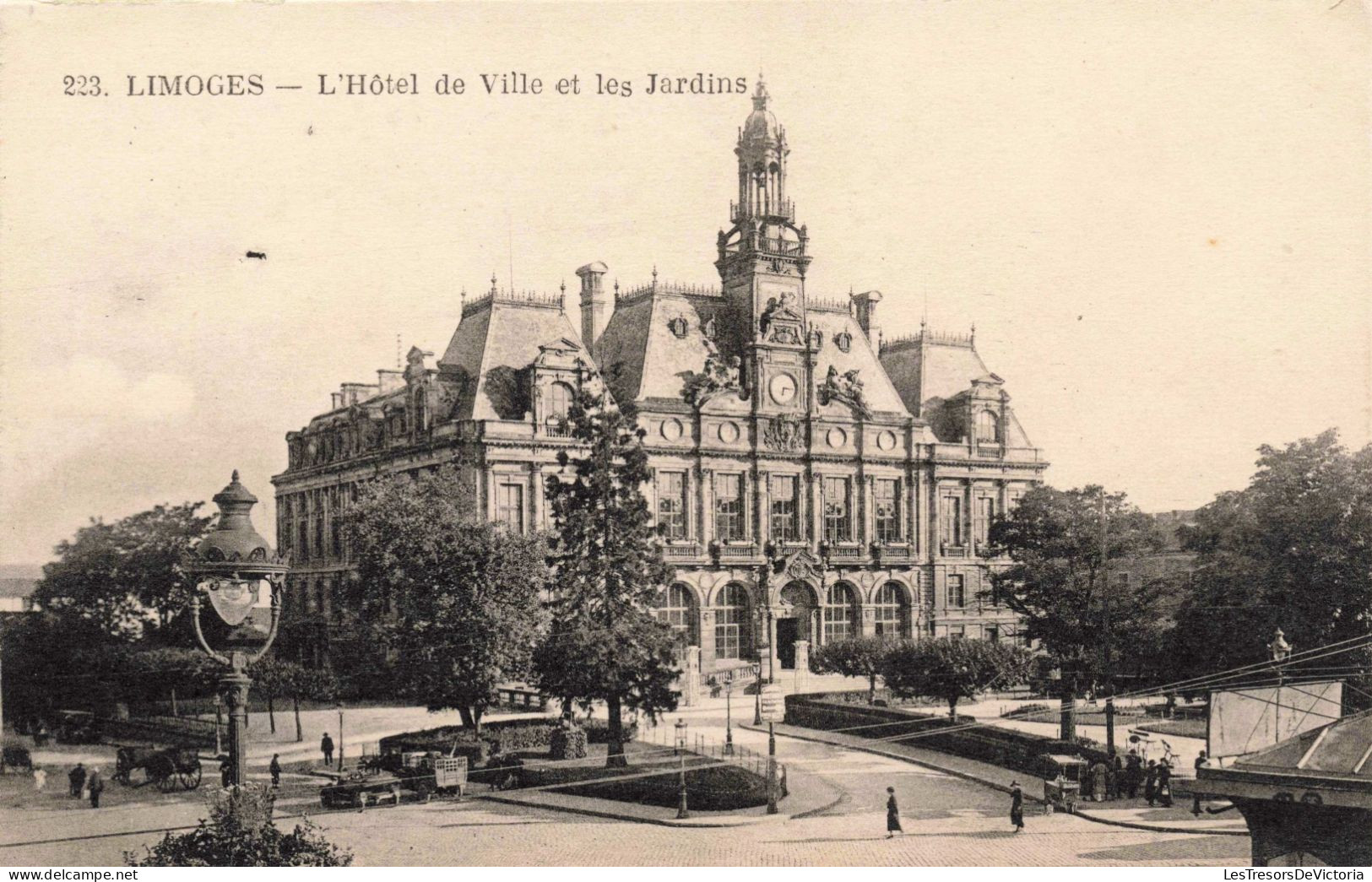 FRANCE - Limoges - L'Hôtel De Ville Et Les Jardins -  Carte Postale Ancienne - Limoges