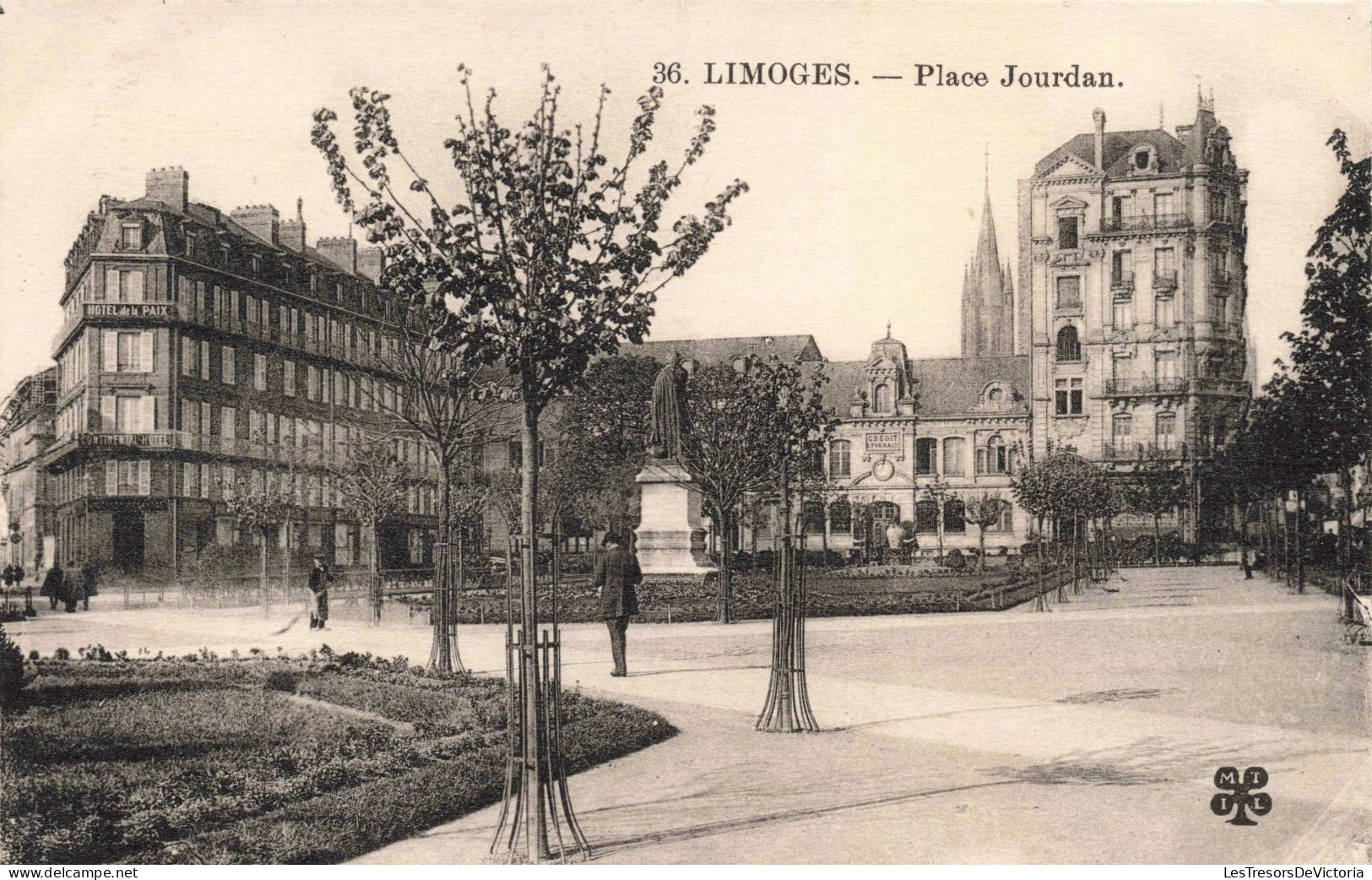 FRANCE - Limoges - Place Jourdan -  Carte Postale Ancienne - Limoges