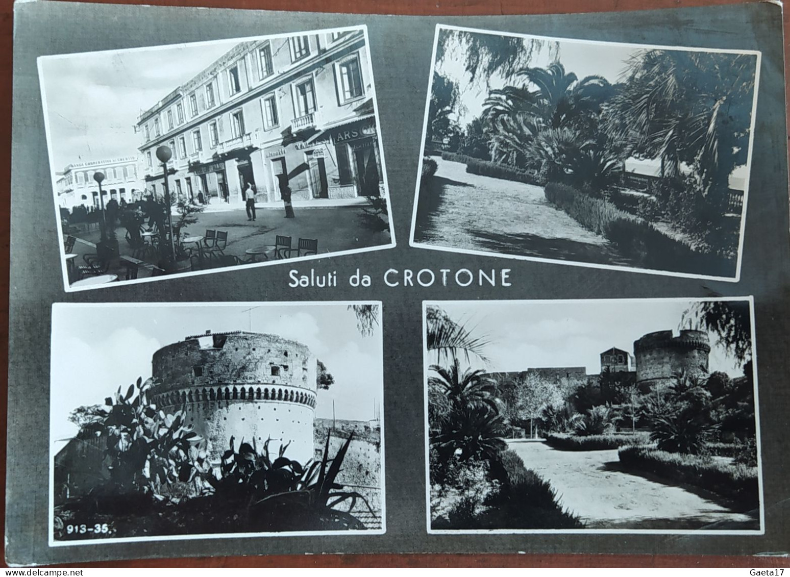 Crotone - Saluti Da Crotone - 4 Foto - B/N Viaggiata 1963 - Crotone