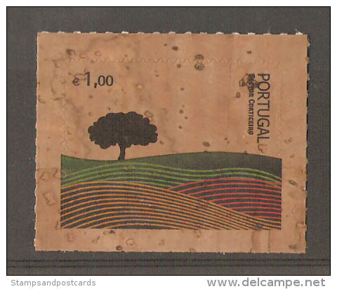 Portugal Premiere Timbre Fait De LIÈGE Timbres Inhabituelles 2007 First Ever Stamp Made Of CORK Unsual Stamps 2007 - Unused Stamps