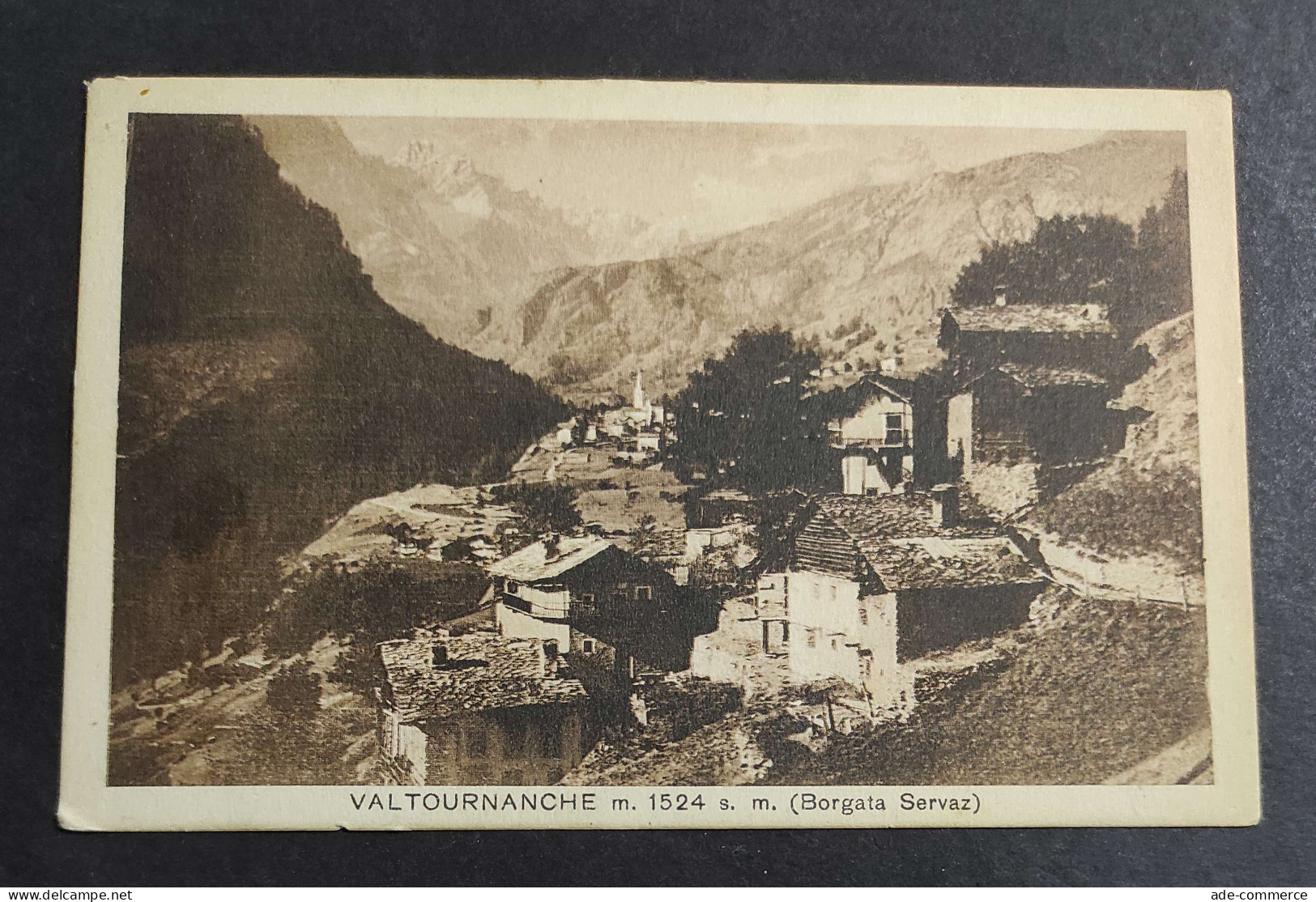 Cartolina  Valtournanche - (Borgata Servaz)                                                                              - Aosta