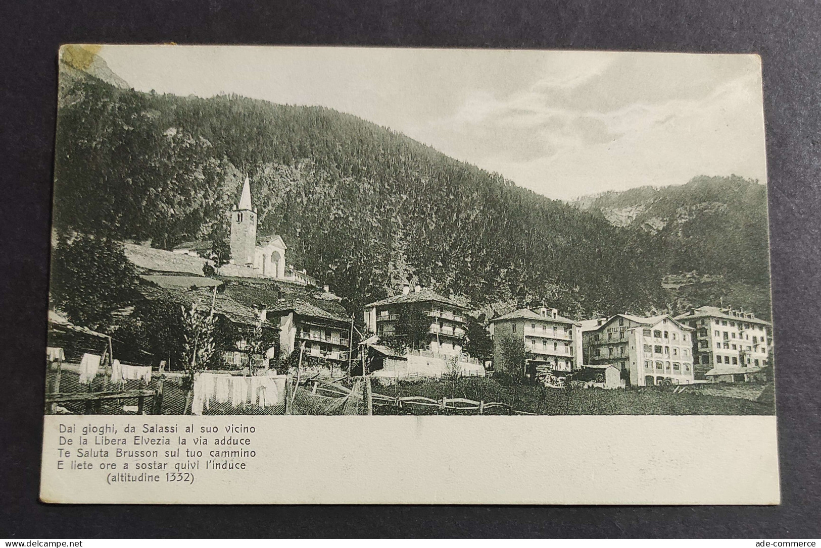 Cartolina Brusson - CAI                                                                                                  - Aosta