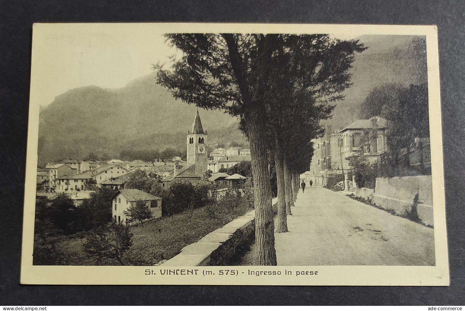 Cartolina St. Vincent - Ingresso In Paese                                                                                - Aosta