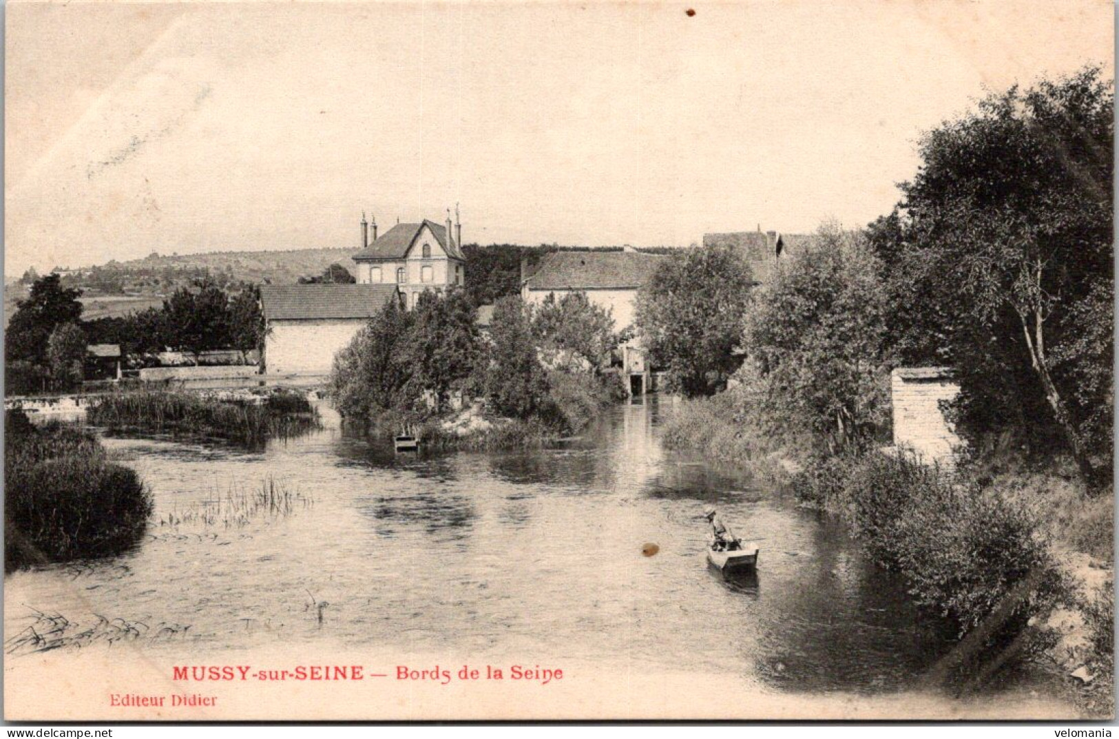 18489 Cpa 10 Mussy Sur Seine - Bords De La Seine - Mussy-sur-Seine