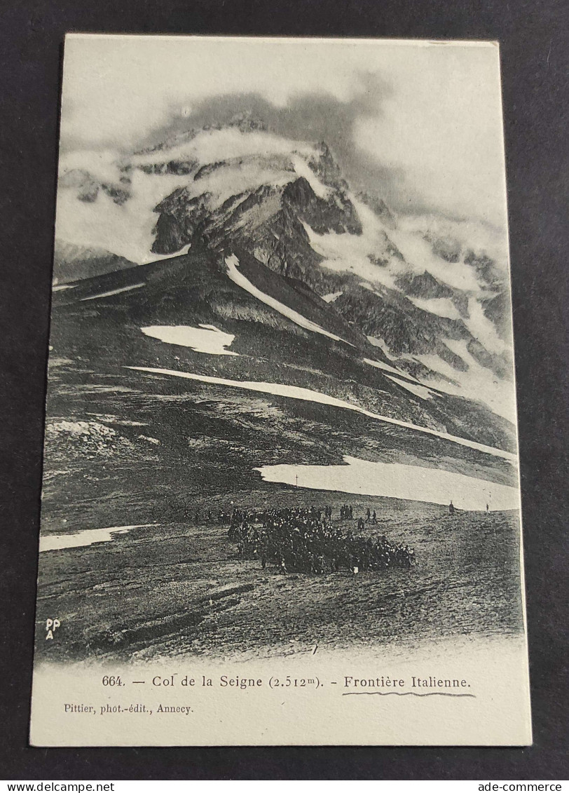 Cartolina Col De La Seigne - Frontière Italienne                                                                        - Aosta