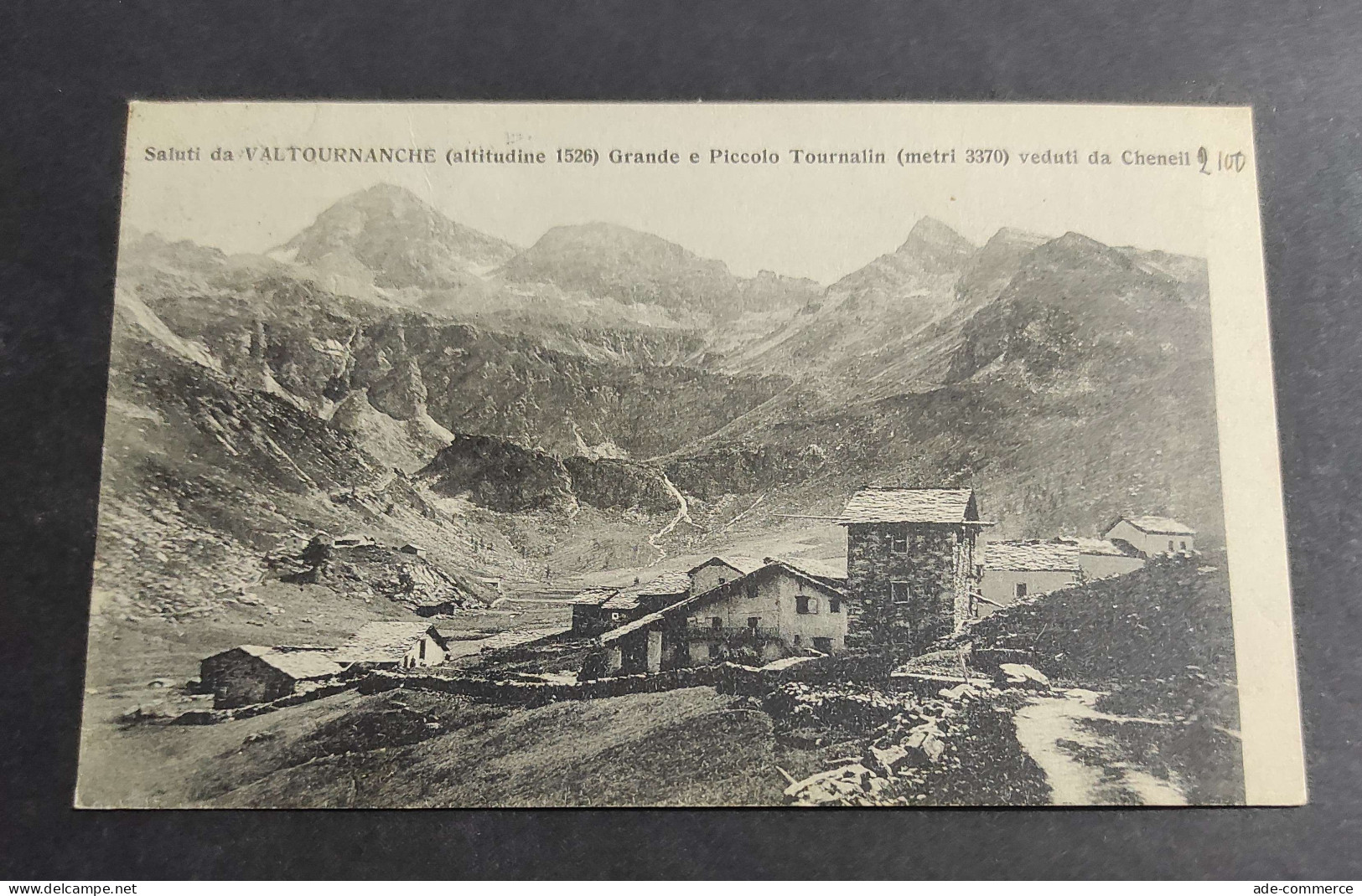 Cartolina Valtournanche - Grande E Piccolo Tournalin Veduti Da Cheneil                                                   - Aosta