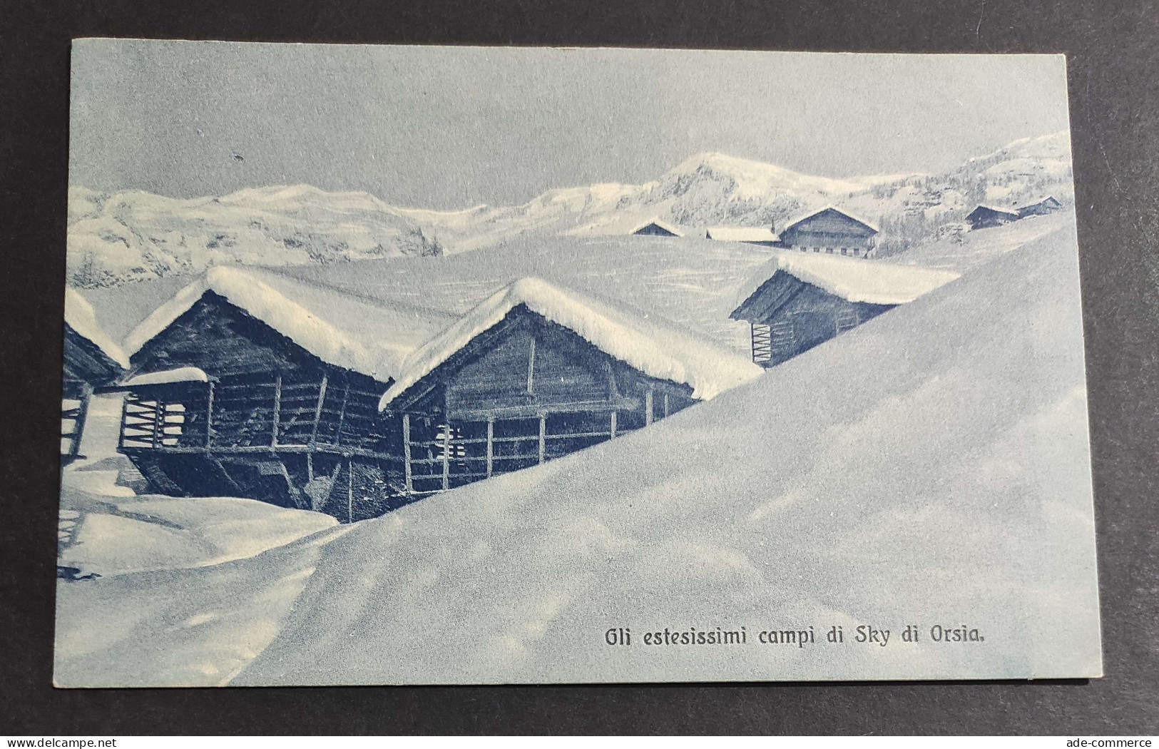 Cartolina Orsia - Gli Estesissimi Campi Di Sky                                                                           - Aosta