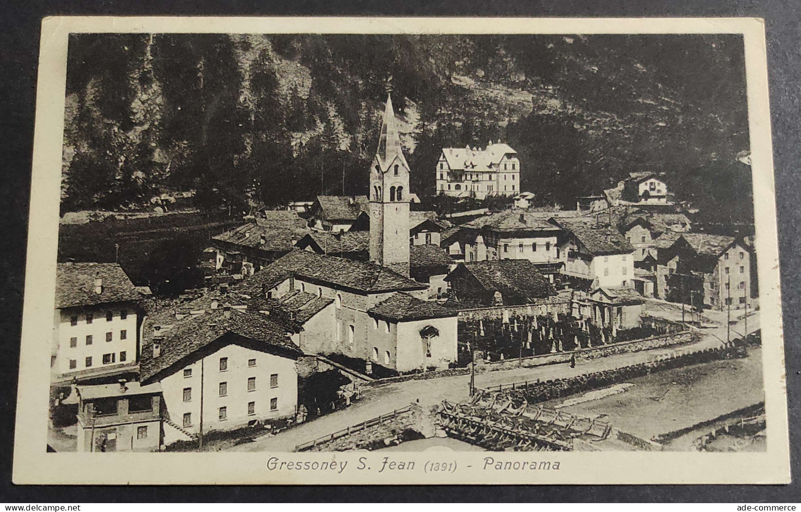 Cartolina Gressoney S. Jean - Panorama                                                                                   - Aosta
