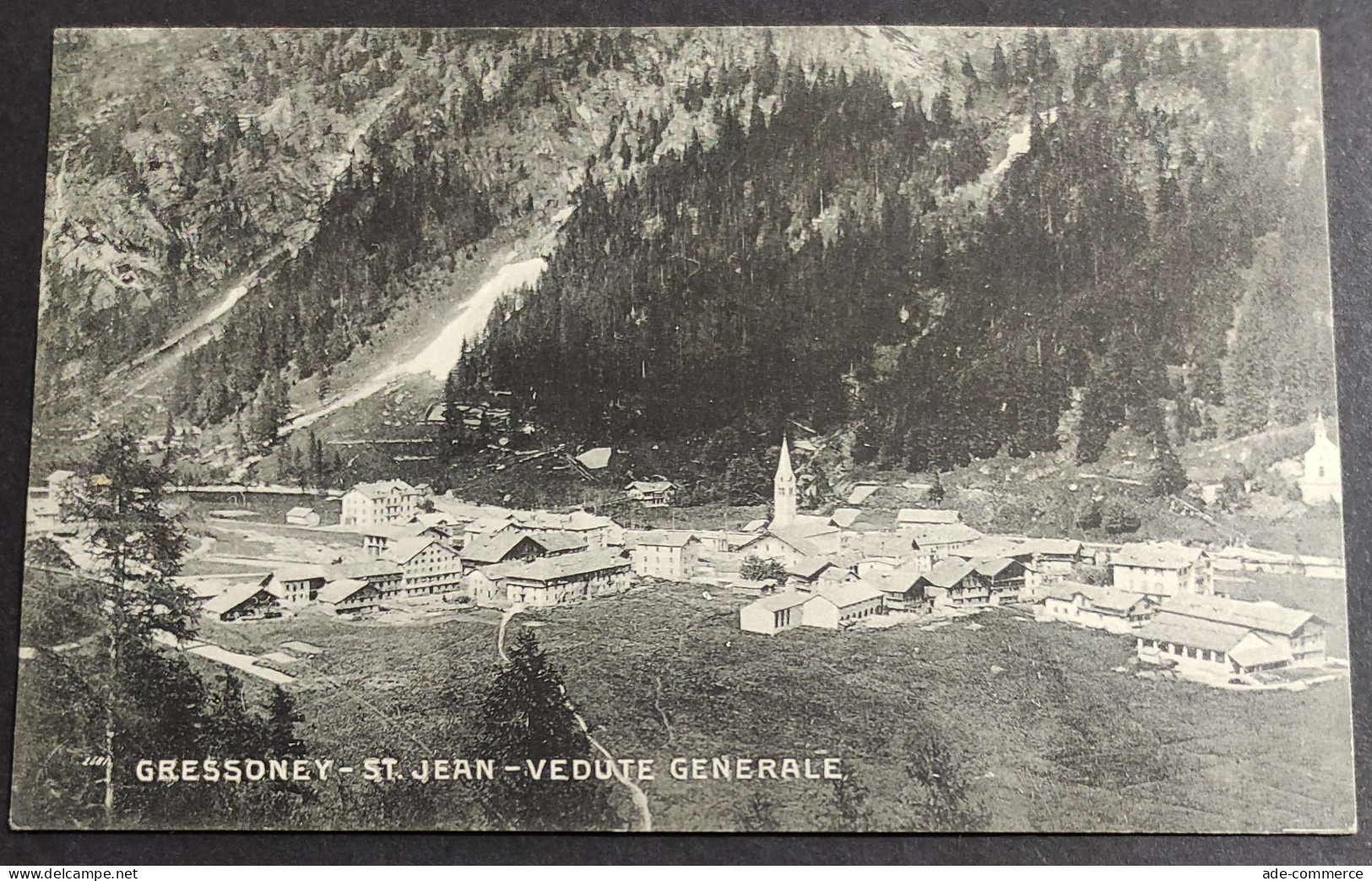 Cartolina Gressoney St. Jean - Veduta Generale                                                                           - Aosta