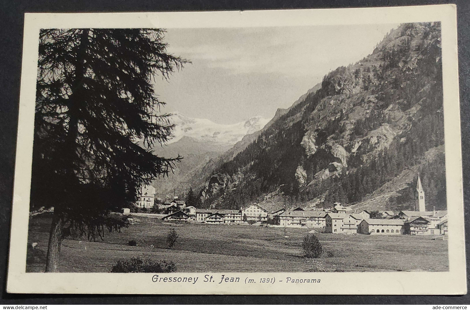 Cartolina Gressoney St. Jean - Panorama                                                                                  - Aosta