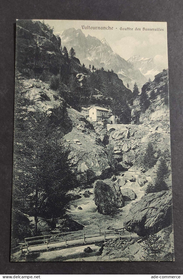 Cartolina Valtournanche - Gouffre Des Busserailles                                                                       - Aosta