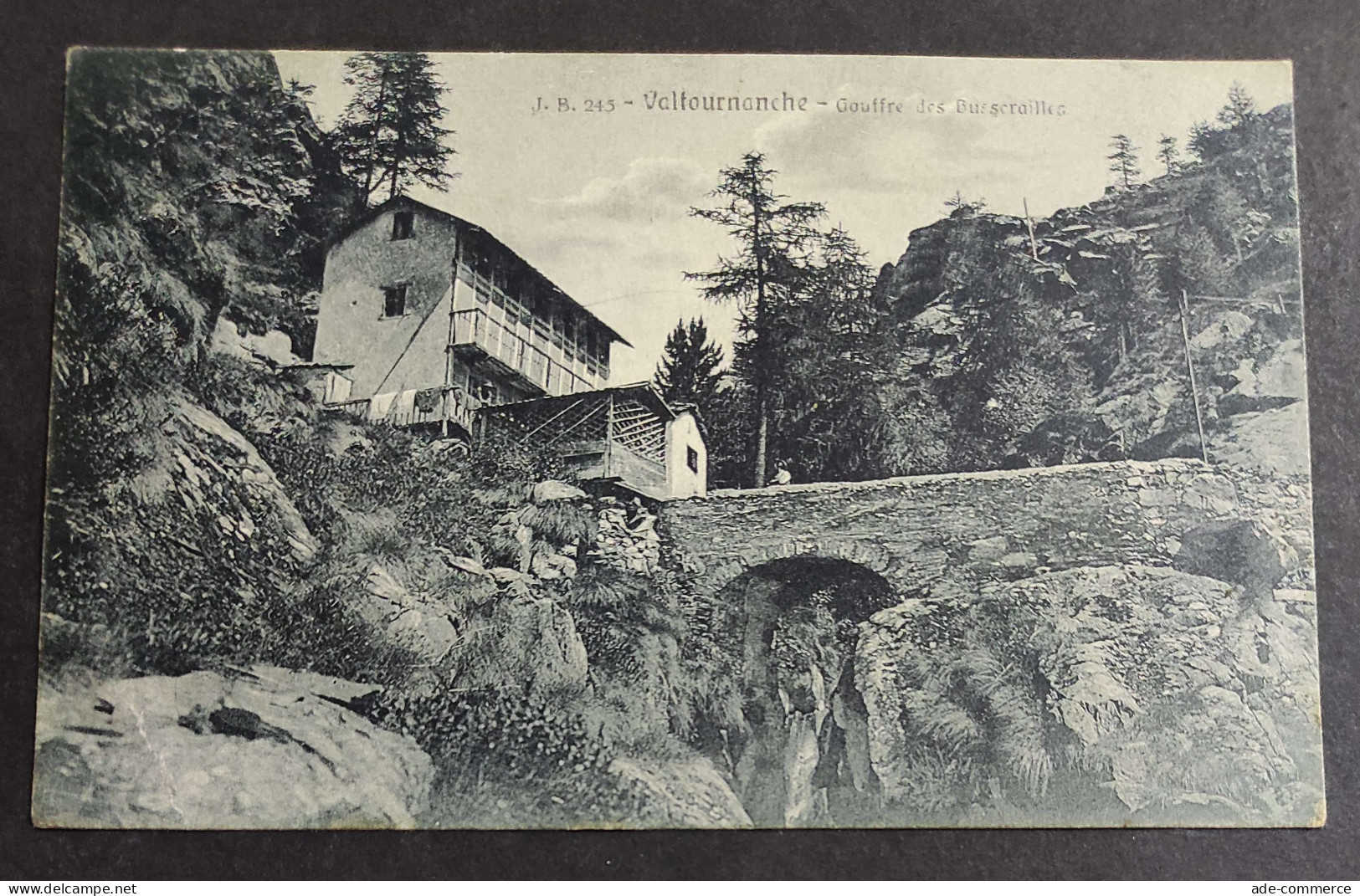 Cartolina Valtournanche - Gouffre Des Busserailles                                                                       - Aosta