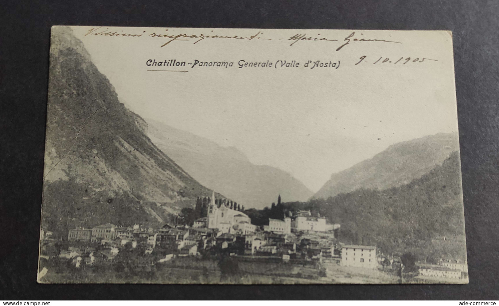 Cartolina Chatillon - Panorama Generale (Valle D'Aosta)                                                                  - Aosta