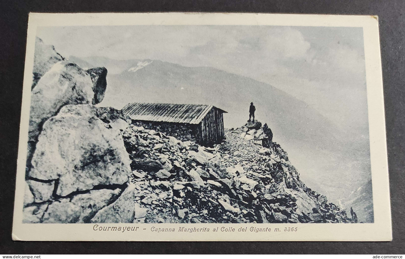 Cartolina Courmayeur - Capanna Margherita Al Colle Del Gigante                                                           - Aosta