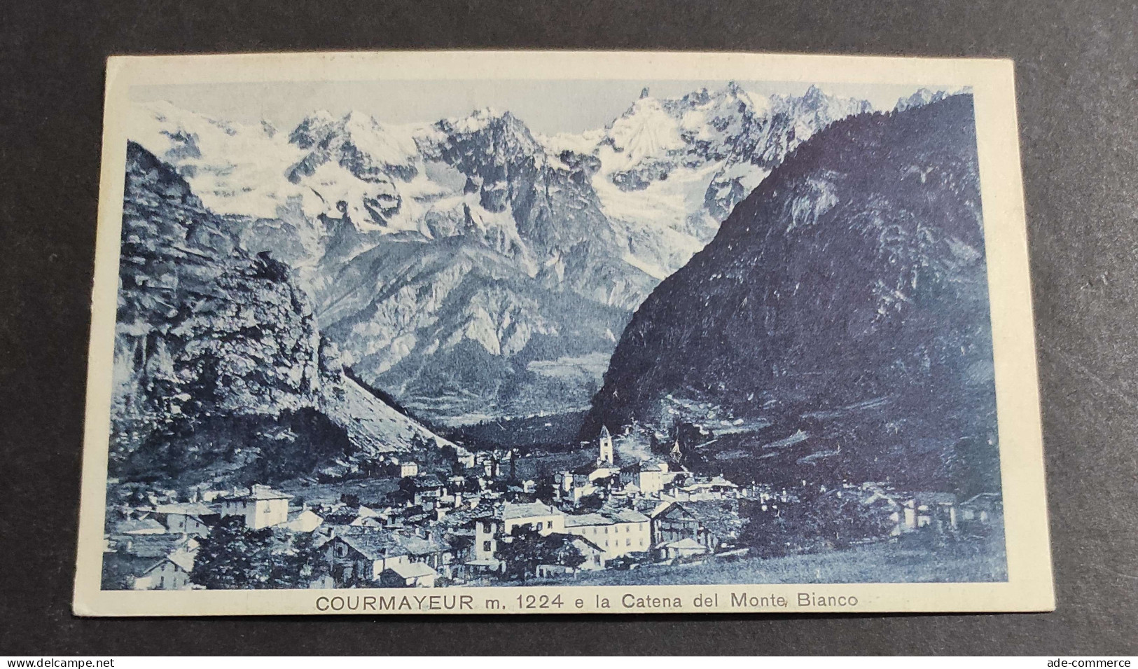 Cartolina Courmayeur E La Catena Del  Monte Bianco                                                                       - Aosta