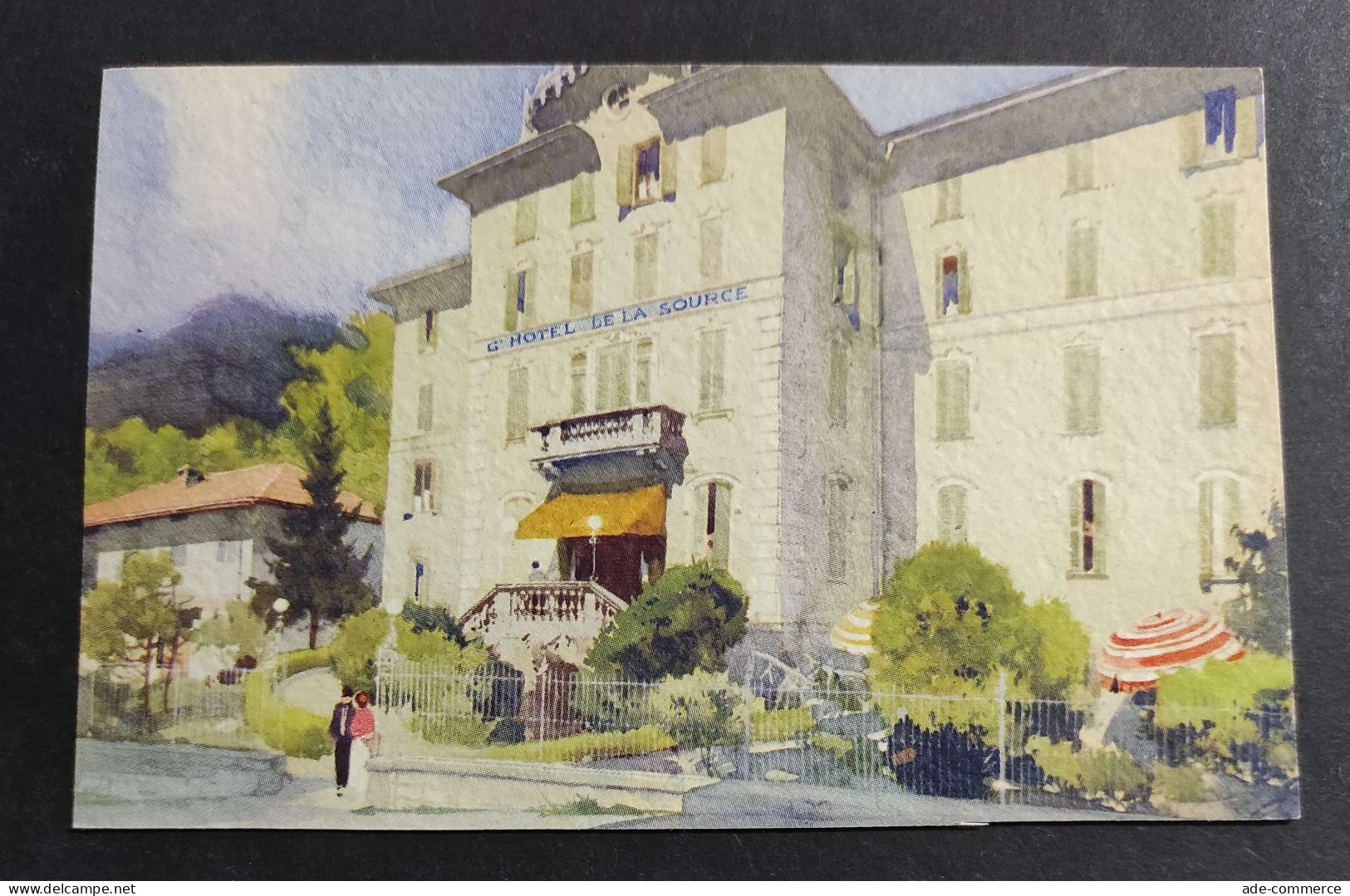 Cartolina St. Vincent - Grand Hotel De La Source (Valle D'Aosta)                                                         - Aosta