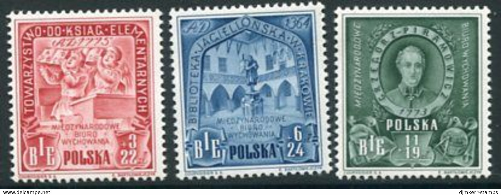 POLAND 1946 Education Fund MNH / **.  Michel 445-47 - Unused Stamps