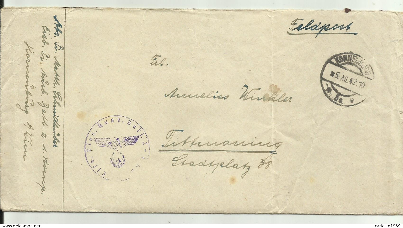 FELDPOST 1942 CON LETTERA   - Used Stamps