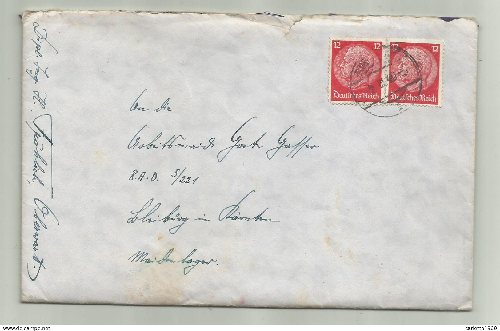 FELDPOST 1940 CON LETTERA ALL'INTERNO  - Used Stamps