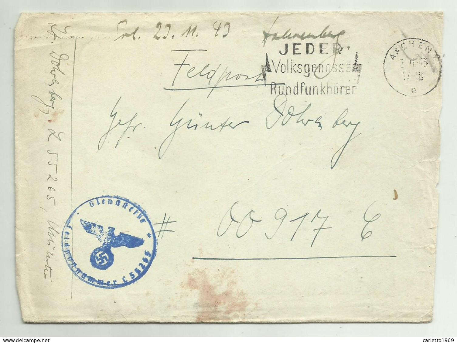   FELDPOST 1943 CON LETTERA  - Used Stamps