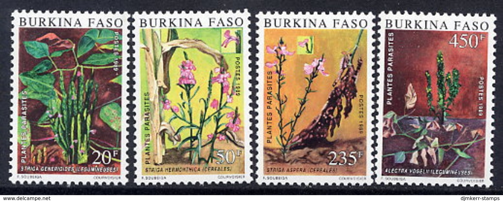 BURKINA FASO 1989 Parasitic Plants MNH / ** - Burkina Faso (1984-...)